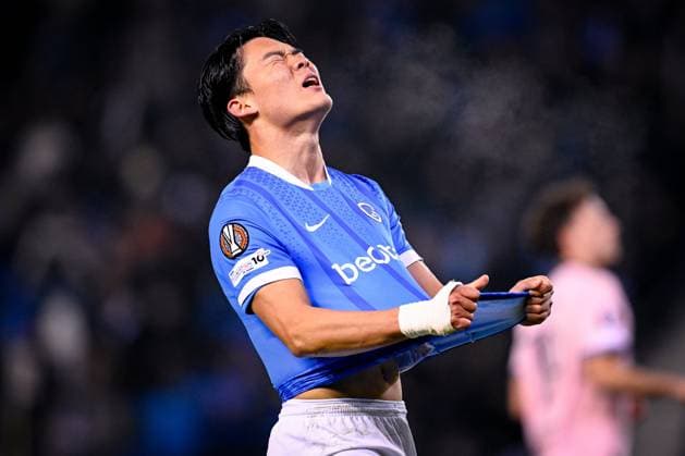 KRC Genk v Malmo - UEFA Europa League GENK, BELGIUM - JANUARY 29 : Oh Hyeon-Gyu forward of KRC Genk during the UEFA Europa League 2025 26 League Phase MD8 match between KRC Genk and Malmo on January 29, 2026 in Genk, Belgium, 29 01 2026  Copyright: xTomasxSiskx