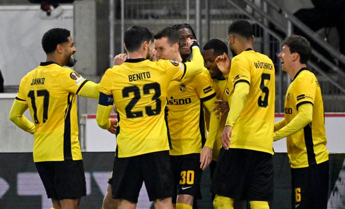 GOAL for 2 2 Sandra Lauper BSC Young Boys Bern 30 Goal celebration VfB Stuttgart vs Young Boys Bern YB EUROPA LEAGUE EL 29 01 2026 DFL REGULATIONS PROHIBIT ANY USE OF PHOTOGRAPHS AS IMAGE SEQUENCES AND OR QUASI VIDEO VfB Stuttgart vs Young Boys Bern YB