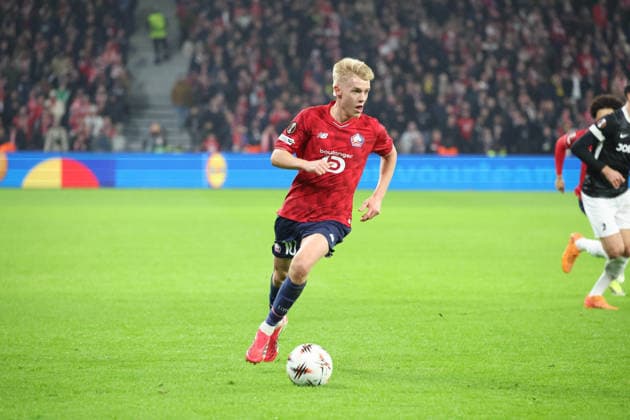 FOOTBALL : LOSC Lille vs Freiburg - UEFA Europa League - 29 01 2026 Hakon HARALDSSON (LOSC Lille) lors du match LOSC Lille vs Freiburg, UEFA Europa League phase de ligue, Decathlon Arena stade Pierre Mauroy, le 29 janvier 2026 - photo Laurent Sanson PsnewZ  Copyright: xLaurentxSANSONx xPsnewZx