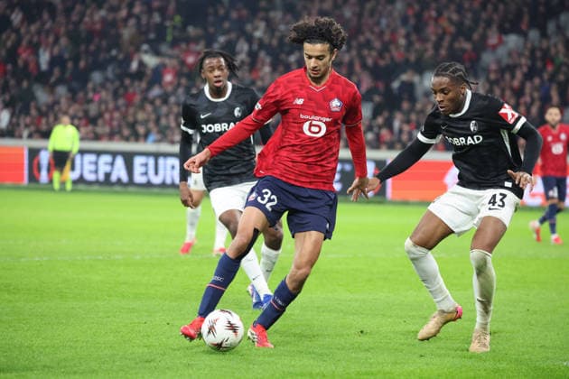FOOTBALL : LOSC Lille vs Freiburg - UEFA Europa League - 29 01 2026 Ayyoub BOUADDI (LOSC Lille) lors du match LOSC Lille vs Freiburg, UEFA Europa League phase de ligue, Decathlon Arena stade Pierre Mauroy, le 29 janvier 2026 - photo Laurent Sanson PsnewZ  Copyright: xLaurentxSANSONx xPsnewZx
