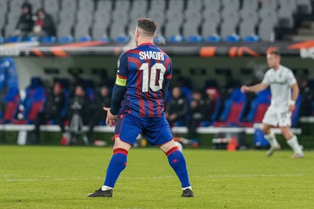 UEFA Europa League 2025 26 8 Matchday, Thursday 29 01 2026 FC Basel 1893 vs Viktoria Pilsen St Jakob Park Basel, Switzerland Xherdan Shaqiri 10, FC Basel Copyright: xValentinxDomgjonix