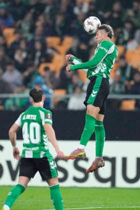 Fußball, EuroLeague, Real Betis Sevilla - Feyenoord Rotterdam #6 January 29, 2026, Sevilla, Sevilla, Spain: Nelson Deossa of Real Betis Balompie in action during the UEFA Europa League 2025 26 League Phase MD8 match between Real Betis Balompie and Feyenoord at La Cartuja stadium on January 29, 2026 in Seville, Spain. Sevilla Spain - ZUMAa181 20260129_zaa_a181_053 Copyright: xJoaquinxCorcherox