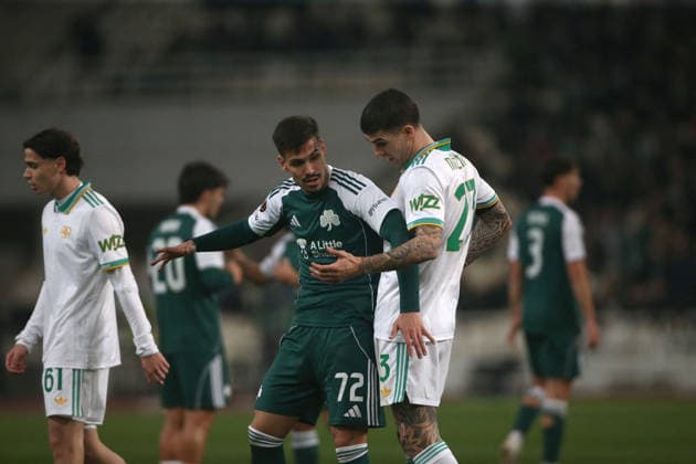 CALCIO - UEFA Europa League - Panathinaikos vs Roma 29.01.2026 Europa League Fase a Gironi : Panathinaikos vs Roma Nella foto: Gianluca Mancini (Foto Gino Mancini) Atene Greece  Copyright: xIPAxSport ABACAx