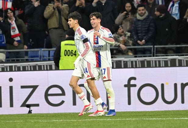 Football : Olympique Lyonnais v PAOK FC - UEFA Europa League 29 01 2026 Khalis MERAH of Lyon scoring goal during the UEFA Europa league match between Olympique Lyonnais and PAOK FC at Groupama Stadium Decines Charpieu Lyon France on January 29 2026 LYONFrance  Copyright: xMouradxAllilix