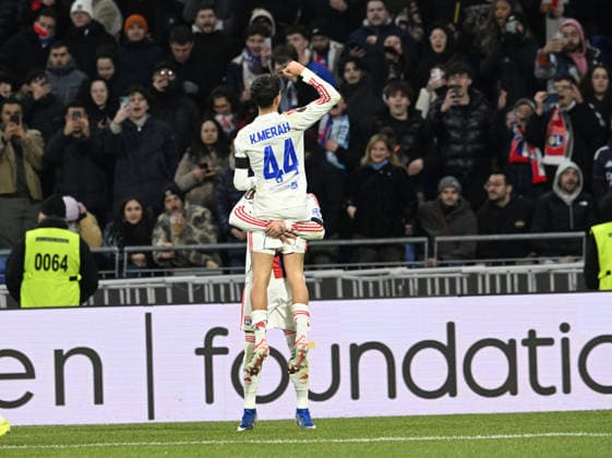 Football : Olympique Lyonnais v PAOK FC - UEFA Europa League 29 01 2026 Khalis MERAH of Lyon scoring goal during the UEFA Europa league match between Olympique Lyonnais and PAOK FC at Groupama Stadium Decines Charpieu Lyon France on January 29 2026 LYONFrance  Copyright: xMouradxAllilix
