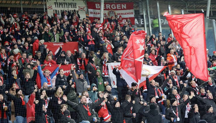 SOCCER - UEFA EL, Sturm vs Brann GRAZ,AUSTRIA,29.JAN.26 - SOCCER - UEFA Europa League, SK Sturm Graz vs SK Brann Bergen. Image shows fans of Brann.  GEPAxpictures xHansxOberlaender