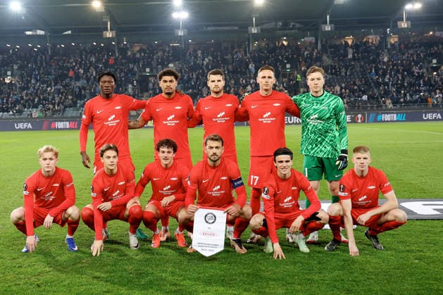 SOCCER - UEFA EL, Sturm vs Brann GRAZ,AUSTRIA,29.JAN.26 - SOCCER - UEFA Europa League, SK Sturm Graz vs SK Brann Bergen. Image shows the team of Brann.  GEPAxpictures xHansxOberlaender