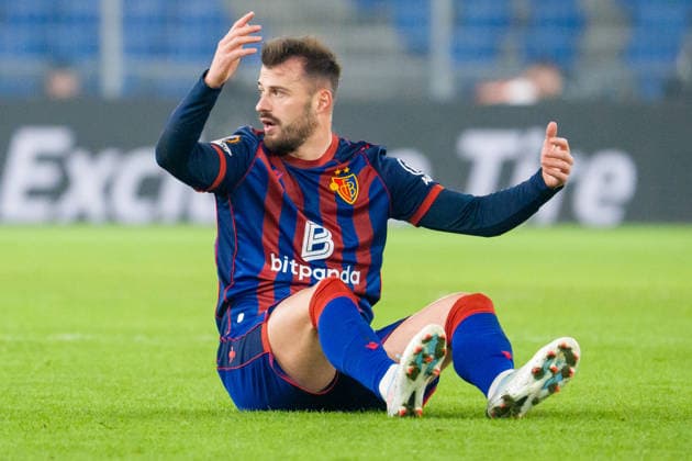 29 01 2026, Basel, St Jakob Park, Europa League FC Basel Viktoria Plzen, 23 Albian Ajeti Basel Not amused Basel St Jakob Park Basel Switzerland Copyright: xJustPictures.ch PascalxvonxBürenx jp-en-PaVoB-Pavo_Fotografie-00987