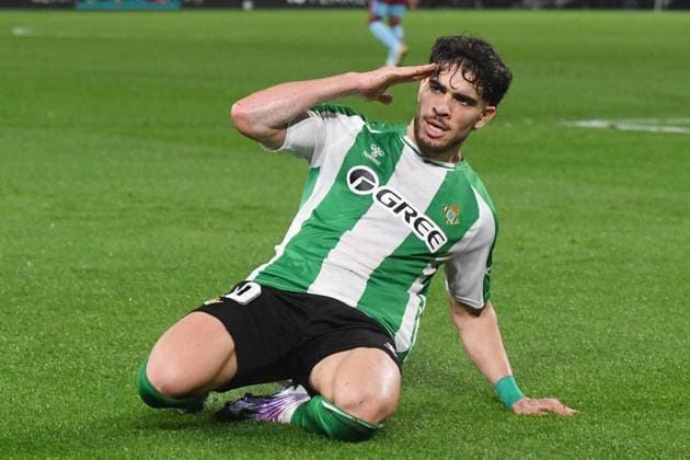 Fußball, EuroLeague, Real Betis Sevilla - Feyenoord Rotterdam #6 SEVILLA, 29-01-2026, Stadium La Cartuja, UEFA Football season 2025 2026, Europa League match between Betis Sevilla and Feyenoord. Pictures shows celebration of a goal by Betis player Abde Ezzalzouli Betis Sevilla - Feyenoord  x201172775x Copyright: