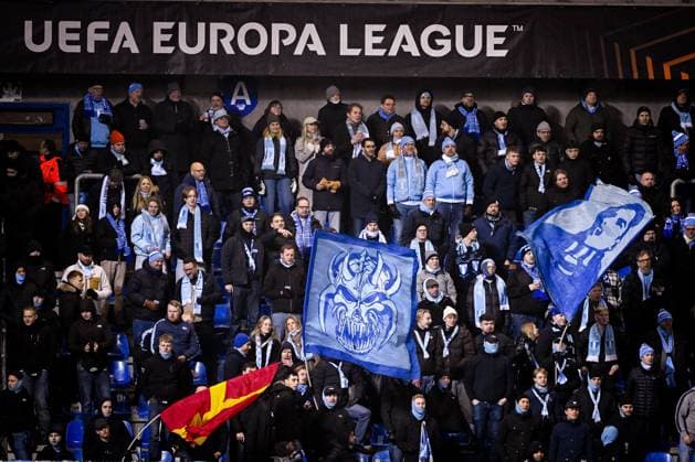 KRC Genk v Malmo - UEFA Europa League GENK, BELGIUM - JANUARY 29 : Fans of Malmo FF during the UEFA Europa League 2025 26 League Phase MD8 match between KRC Genk and Malmo on January 29, 2026 in Genk, Belgium, 29 01 2026  Copyright: xTomasxSiskx