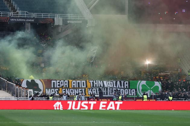 29.01.2026 Europa League Fase a Gironi : Panathinaikos vs Roma Nella foto: Tifosi Roma& xD;(Foto Gino Mancini)  Copyright: xGinoxMancini IPAxSportx xipa-agency.netx xx IPA_70719936 IPA_Agency_IPA70719936