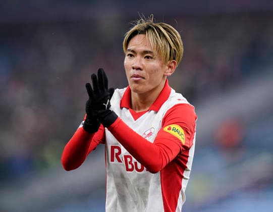Birmingham, England, 29th January 2026. Sota Kitano of Red Bull Salzburg in action during the Aston Villa vs FC Salzburg UEFA Europa League match at Villa Park, Birmingham. Picture credit should read: Andrew Yates Sportimage EDITORIAL USE ONLY. No use with unauthorised audio, video, data, fixture lists, club league logos or live services. Online in-match use limited to 120 images, no video emulation. No use in betting, games or single club league player publications. SPI_056_AY_Villa_Salzburg SPI-4490-0055