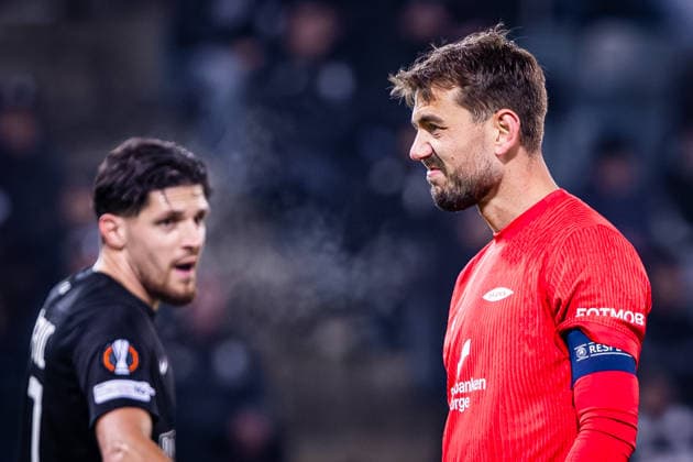 STURM GRAZ - BRANN BERGEN Fredrik Pallesen of Brann during the league phase of UEFA Europa league football match between SK Sturm Graz and SK Brann Bergen. Graz, Austria, January 29, 2026. Photo by Branislav Racko Copyright: xx 080A0823