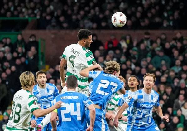 Auston Trusty of Celtic scores with a header to give Celtic a 4-2 lead. Celtic v Utrecht, UEFA Europa League, Group Stage, Football, Celtic Park, Glasgow, UK - 29 Jan 2026Glasgow Celtic Park United Kingdom EDITORIAL USE ONLY No use with unauthorised audio, video, data, fixture lists, club league logos or live services. Online in-match use limited to 120 images, no video emulation. No use in betting, games or single club league player publications. Copyright: xStuartxWallace Shutterstockx 16445870au