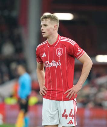 Zach Abbott of Nottingham Forest seen during the UEFA Europa league football match between Nottingham Forest and Ferencvaros TC at the City Ground in Nottingham. Copyright: xPaulxBonser SportsxPressxPhotox Sportspressphoto_SPR86791