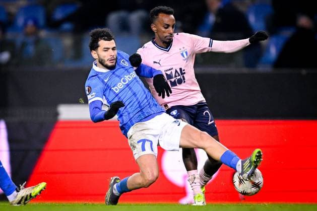 KRC Genk v Malmo - UEFA Europa League GENK, BELGIUM - JANUARY 29 : El Ouahdi Zakaria defender of KRC Genk during the UEFA Europa League 2025 26 League Phase MD8 match between KRC Genk and Malmo on January 29, 2026 in Genk, Belgium, 29 01 2026  Copyright: xTomasxSiskx