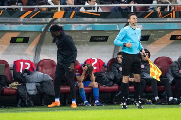 January,28, 2026, UEFA EUROPA LEAGUE, League phase, Matchday 8, FCSB vs Fenerbahce, Bucharest, National Arena Stadium 27 Darius Olaru upset on the bench because he was replaced