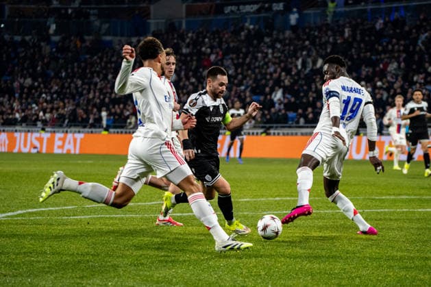 OL - PAOK à Décines-Charpieu le 29 janvier 2026. Nicolas Liponne MAXPPP - Décines-Charpieu 29 01 2026 Match de football entre l Olympique Lyonnais (OL) et PAOK Salonique dans le cadre de la 8e journée de ligue Europa au stade de Lyon Groupama Stadium, à Décines-Charpieu, le 29 janvier 2026. Football match between Olympique Lyonnais (OL) and PAOK Thessaloniki as part of the eighth matchday of the Europa League at the Groupama Stadium in Lyon, Décines-Charpieu, on January 29, 2026. Décines-Charpieu Auvergne Rhône-Alpes France  Copyright: xMAXPPPxNicolasxLiponnex NLP202601295477 NLP202601295477