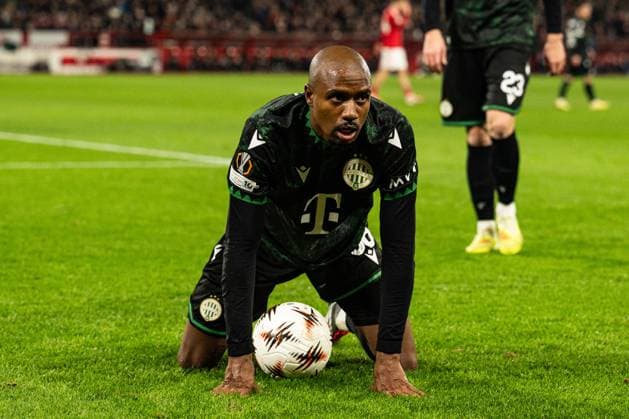 29th January 2026; The City Ground, Nottingham, England; UEFA Europa League Football, Nottingham Forest versus Ferencvarosi; Julio Romao of Ferencvarosi TC  GodfreyxPitt Content restricted for UK based newspaper