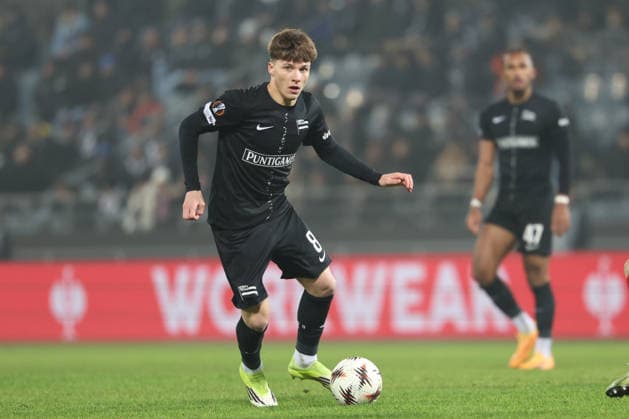 SOCCER - UEFA EL, Sturm vs Brann GRAZ,AUSTRIA,29.JAN.26 - SOCCER - UEFA Europa League, SK Sturm Graz vs SK Brann Bergen. Image shows Filip Jan Rozga (Sturm).  GEPAxpictures xChrisxBauer