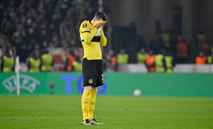 after the match Sandro Lauper BSC Young Boys Bern 30 VfB Stuttgart vs Young Boys Bern YB EUROPA LEAGUE EL 29 01 2026 DFL REGULATIONS PROHIBIT ANY USE OF PHOTOGRAPHS AS IMAGE SEQUENCES AND OR QUASI VIDEO VfB Stuttgart vs Young Boys Bern YB