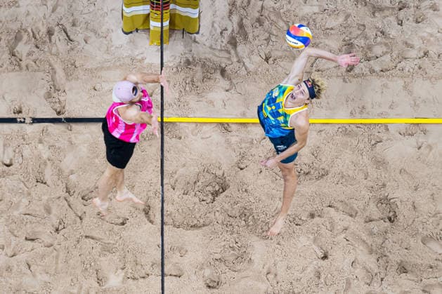 260129 Swedens David Ahman during Stockholm Beach 2026 on January 29, 2026 in Stockholm  Copyright: EMMAxWALLSKOG BB260129EW093