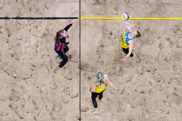 260129 Norways Nina Pavlova competes against Swedens Isabelle Reffel and Tina Thurin during Stockholm Beach 2026 on January 29, 2026 in Stockholm  Copyright: EMMAxWALLSKOG BB260129EW094