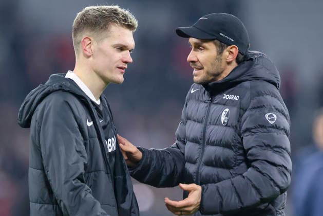 Matthias Ginter SC Freiburg and coach Julian Schuster SC Freiburg look dejected, UEFA Europa League 2025 26 League Phase MD8, LOSC Lille v SC Freiburg, Stade Pierre Mauroy on January 29, 2026 in Lille, France Photo by Marco Steinbrenner DeFodi Images Matthias Ginter SC Freiburg and coach Julian Schuster SC Freiburg look dejected, UEFA Europa League 2025 26 League Phase MD8, LOSC Lille v SC Freiburg, Stade Pierre Mauroy, January 29, 2026 in Lille, France Photo by Marco Steinbrenner DeFodi Images