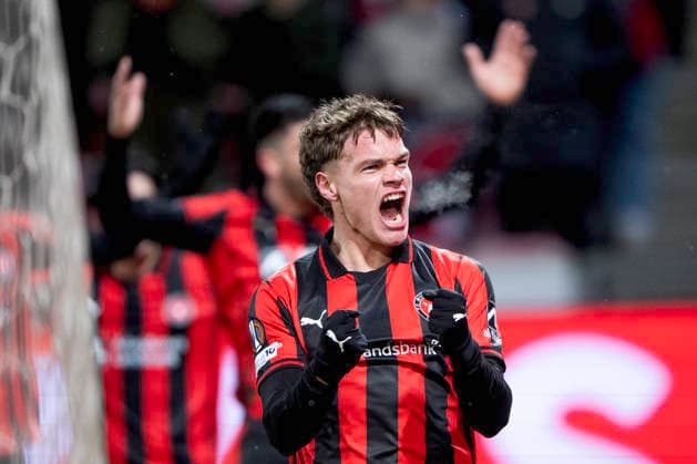 Europa League FC Midtjylland Dinamo Zagreb FC Midtjyllands Viktor Bak reacts after scoring to make it 2 0 during the Europa League match between FC Midtjylland and Dinamo Zagreb at MCH Arena in Herning on Thursday, January 29, 2026 Photo Bo Amstrup Ritzau Scanpix , Herning Denmark Mors  Copyright: BoxAmrstrupx xRitzauxScanpix BoxAmstrupx spdk20260129-230915-L