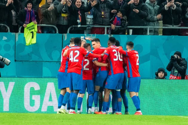 FCSB v Fenerbahce - UEFA Europa League BUCHAREST, ROMANIA, JANUARY 29, 2026 - FCSB v Fenerbahce - UEFA Europa League, Juri Cisotti celebrating the 1-1 goal during the match. Copyright: xVLADxBEREHOLSCHIx