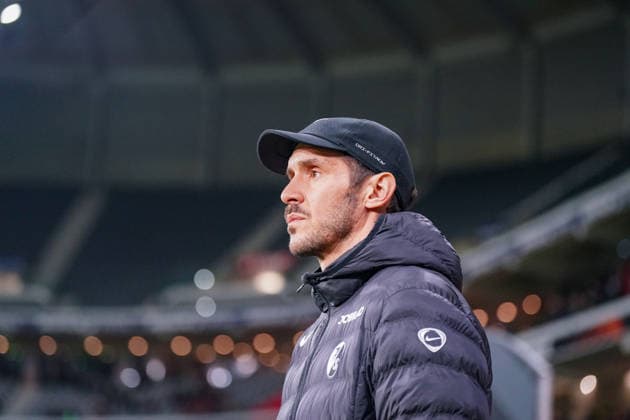 Football UEFA Europa League 2025 26, Matchday 8 OSC Lille vs SC Freiburg Stade Pierre Mauroy Lille, France Julian Schuster SC Freiburg, Coach Copyright: xJOERANxSTEINSIEKx