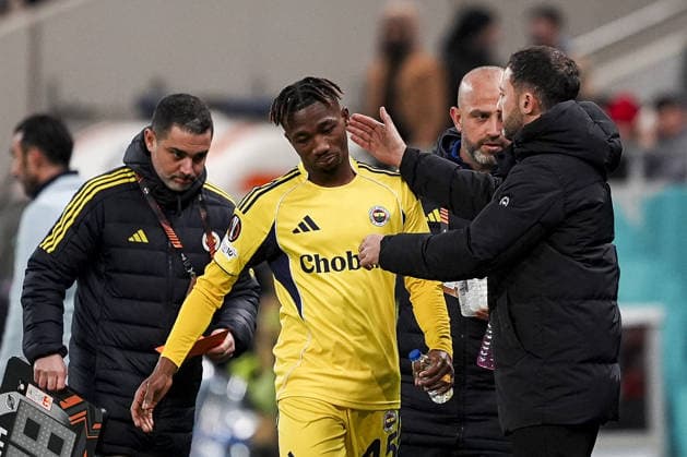 FCSB v Fenerbahce - UEFA Europa League BUCHAREST, ROMANIA - JANUARY 29: Dorgeles Nene of Fenerbahce is seen during the UEFA Europa League Week 8 football match between FCSB and Fenerbahce at National Arena in Bucharest, Romania on January 29, 2026. Arife Karakum Anadolu Bucharest Romania. Editorial use only. Please get in touch for any other usage.  Copyright: x2026xAnadoluxArifexKarakumx
