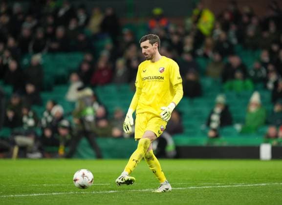 FC Utrecht goalkeeper Vasilis Barkas Celtic v Utrecht, UEFA Europa League, Group Stage, Football, Celtic Park, Glasgow, UK - 29 Jan 2026Glasgow Celtic Park United Kingdom EDITORIAL USE ONLY No use with unauthorised audio, video, data, fixture lists, club league logos or live services. Online in-match use limited to 120 images, no video emulation. No use in betting, games or single club league player publications. Copyright: xStuartxWallace Shutterstockx 16445870by