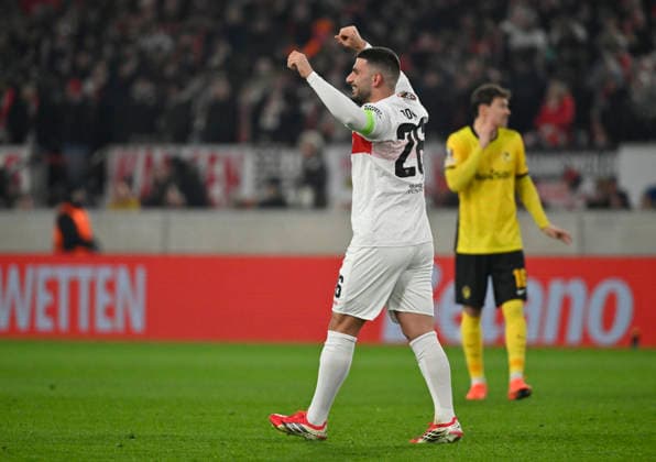 GOAL for 1 0 Deniz Undav VfB Stuttgart 26 Goal celebration VfB Stuttgart vs Young Boys Bern YB EUROPA LEAGUE EL 29 01 2026 DFL REGULATIONS PROHIBIT ANY USE OF PHOTOGRAPHS AS IMAGE SEQUENCES AND OR QUASI VIDEO VfB Stuttgart vs Young Boys Bern YB