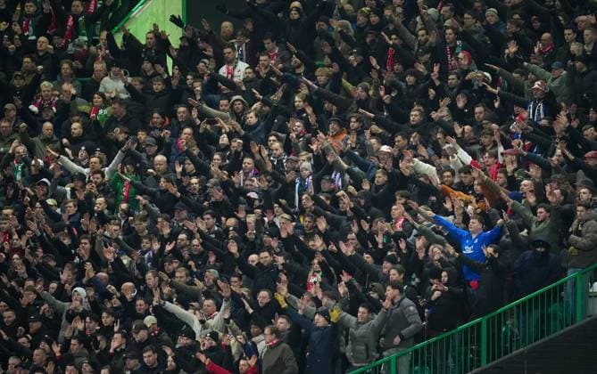 FC Utrecht fans. Final score Celtic 4 FC Utrecht 2. Celtic v Utrecht, UEFA Europa League, Group Stage, Football, Celtic Park, Glasgow, UK - 29 Jan 2026Glasgow Celtic Park United Kingdom EDITORIAL USE ONLY No use with unauthorised audio, video, data, fixture lists, club league logos or live services. Online in-match use limited to 120 images, no video emulation. No use in betting, games or single club league player publications. Copyright: xStuartxWallace Shutterstockx 16445870ca