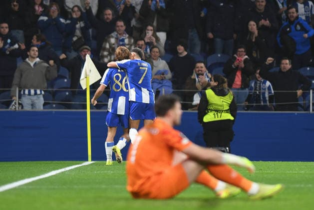 Porto, 29 01 26 - FC Porto hosted Rangers at stadium Estadio do Dragao in a match for the 8 round of UEFA Europa League 2025 26 Rodrigo Mora (FC Porto) ; William Gomes (FC Porto) (RogÃ rio Ferreira Kapta+) RF1_6631 Porto Estadio do Dragao Portugal Copyright: xRogÃ rioxFerreirax xKapta+x
