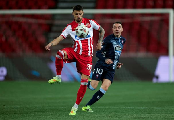 Crvena Zvezda v Celta Vigo, UEFA Europa League, League Phase, season 2025-2026 Belgrade, Serbia. 29th Jan, 2026. Crvena Zvezda s Rade Krunic during the UEFA Europa League match between Crvena Zvezda (Red Star) and Celta Vigo in Belgrade, Serbia, Jan. 29, 2026. Belgrade Serbia Copyright: xPedjaxMilosavljevic STARSPORTx 2026x