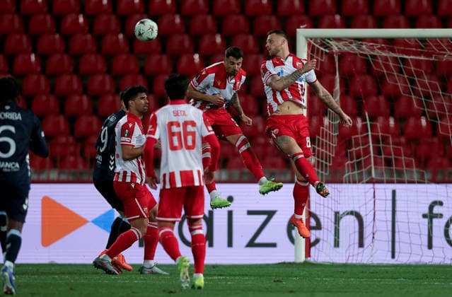 Crvena Zvezda v Celta Vigo, UEFA Europa League, League Phase, season 2025-2026 Belgrade, Serbia. 29th Jan, 2026. Crvena Zvezda s Marko Arnautovic and Rade Krunic during the UEFA Europa League match between Crvena Zvezda (Red Star) and Celta Vigo in Belgrade, Serbia, Jan. 29, 2026. Belgrade Serbia Copyright: xPedjaxMilosavljevic STARSPORTx 2026x