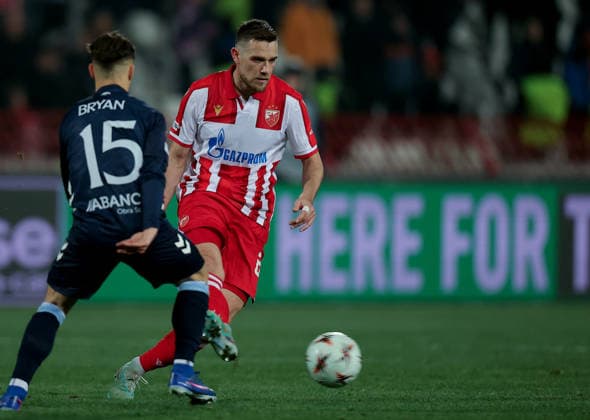 Crvena Zvezda v Celta Vigo, UEFA Europa League, League Phase, season 2025-2026 Belgrade, Serbia. 29th Jan, 2026. Crvena Zvezda s Timi Max Elsnik during the UEFA Europa League match between Crvena Zvezda (Red Star) and Celta Vigo in Belgrade, Serbia, Jan. 29, 2026. Belgrade Serbia Copyright: xPedjaxMilosavljevic STARSPORTx 2026x