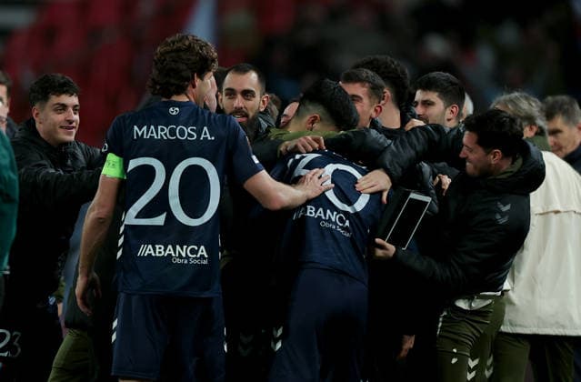 Crvena Zvezda v Celta Vigo, UEFA Europa League, League Phase, season 2025-2026 Belgrade, Serbia. 29th Jan, 2026. Celta s players celebrate goal during the UEFA Europa League match between Crvena Zvezda (Red Star) and Celta Vigo in Belgrade, Serbia, Jan. 29, 2026. Belgrade Serbia Copyright: xPedjaxMilosavljevic STARSPORTx 2026x