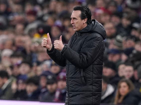 Birmingham, England, 29th January 2026. Unai Emery manager of Aston Villa during the Aston Villa vs FC Salzburg UEFA Europa League match at Villa Park, Birmingham. Picture credit should read: Andrew Yates Sportimage EDITORIAL USE ONLY. No use with unauthorised audio, video, data, fixture lists, club league logos or live services. Online in-match use limited to 120 images, no video emulation. No use in betting, games or single club league player publications. SPI_105_AY_Villa_Salzburg SPI-4490-0106