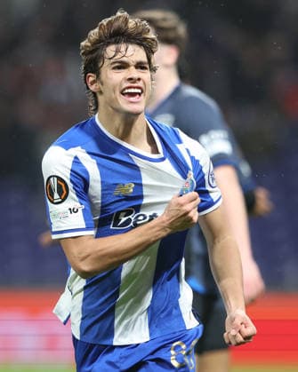 Porto, 29 01 2026 - FC Porto hosted Rangers at stadium do Dragao in a match for the 8th round of Europa League 2025 26. Rodrigo Mora celebrates the 1-1; (Catarina Morais Kapta+) KATA3294 Porto Stadium do Dragao Portugal Copyright: xCatarinaxMoraisx xKapta+x