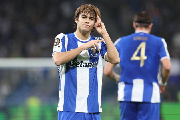 Porto, 29 01 2026 - FC Porto hosted Rangers at stadium do Dragao in a match for the 8th round of Europa League 2025 26. Rodrigo Mora celebrates the 1-1; (Catarina Morais Kapta+) KATA3372 Porto Stadium do Dragao Portugal Copyright: xCatarinaxMoraisx xKapta+x
