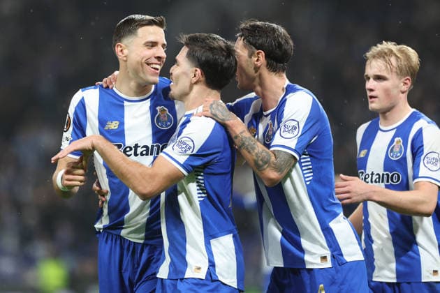 Porto, 29 01 2026 - FC Porto hosted Rangers at stadium do Dragao in a match for the 8th round of Europa League 2025 26. Bednarek; Francisco Moura; Kiwior; Froholdt; (Catarina Morais Kapta+) KATA3543 Porto Stadium do Dragao Portugal Copyright: xCatarinaxMoraisx xKapta+x