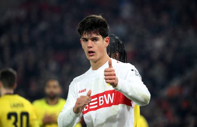 29 01 26 VfB Stuttgart Young Boys Bern Germany, Stuttgart, 29 01 2026, Football, UEFA Europa League, Season 2025 2026, VfB Stuttgart Young Boys Bern Chema Andres VfB Stuttgart