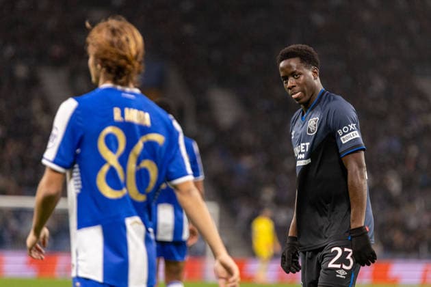 FC Porto Vs Rangers FC in Porto, Portugal - 29 Jan 2026 Rangers FC s player Djeidi Gassama seen during the match between FC Porto and Rangers FC for the UEFA Europe League at Dragon Stadium. Final score FC Porto 3 - 1 Rangers FC. Porto Portugal Copyright: xDiogoxBaptistax xSOPAxImagesx DB_FCPRRANGERSUEFA_0036