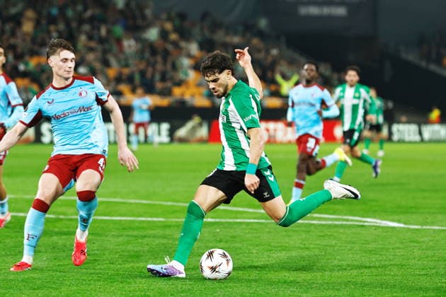 Abde Ezzalzouli (Betis), JANUARY 29, 2026 - Football Soccer : UEFA Europa League league phase match day 8 between Real Betis Balompie - Feyenoord Rotterdam at the Estadio La Cartuja de Sevilla in Sevilla, Spain. Noxthirdxpartyxsales  aflo_317886320