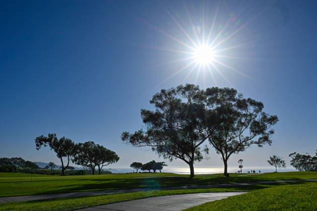 January 29, 2026: A scenic view of the 14th fairway during the first round of the Farmers Insurance Open on Torrey Pines North Course in San Diego, California. CSM San Diego USA - ZUMAc04_ 20260129_zma_c04_040 Copyright: xJustinxFinex