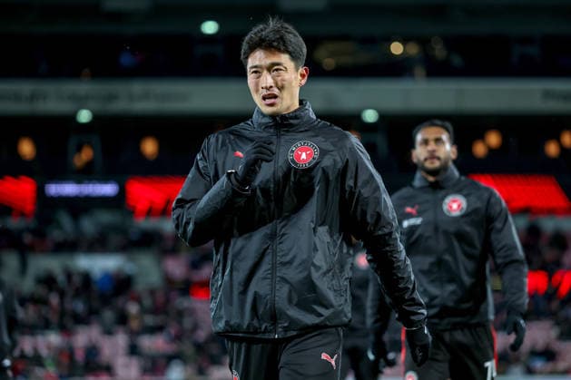 29 01 2026, Football, UEFA Europa League, Matchday 8, FC Midtjylland GNK Dinamo Zagreb, MCH Arena in Herning, Denmark Gue sung Cho FC Midtjylland 10 Regulations prohibit any use of photographs as image sequences and or quasi video Denmark