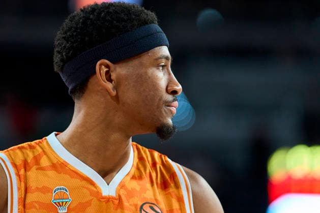 Valencia basket Vs Maccabi Rapyd Tel Aviv in Valencia - 29 Jan 2026 Omari Moore of Valencia basket seen in action during the Euroleague Regular Season Round 25 between Valencia basket and Maccabi Rapyd Tel Aviv at Roig Arena Stadium. Valencia basket 94 - 83 Maccabi Rapyd Tel Aviv Valencia Spain Copyright: xGermanxVidalxPoncex xSOPAxImagesx sport_29126_00125